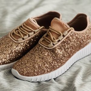 Brand New sparkly Rosegold sneakers
